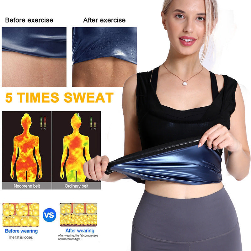 Violently Sweat Belly Contracting Fitness Vest Shapewear